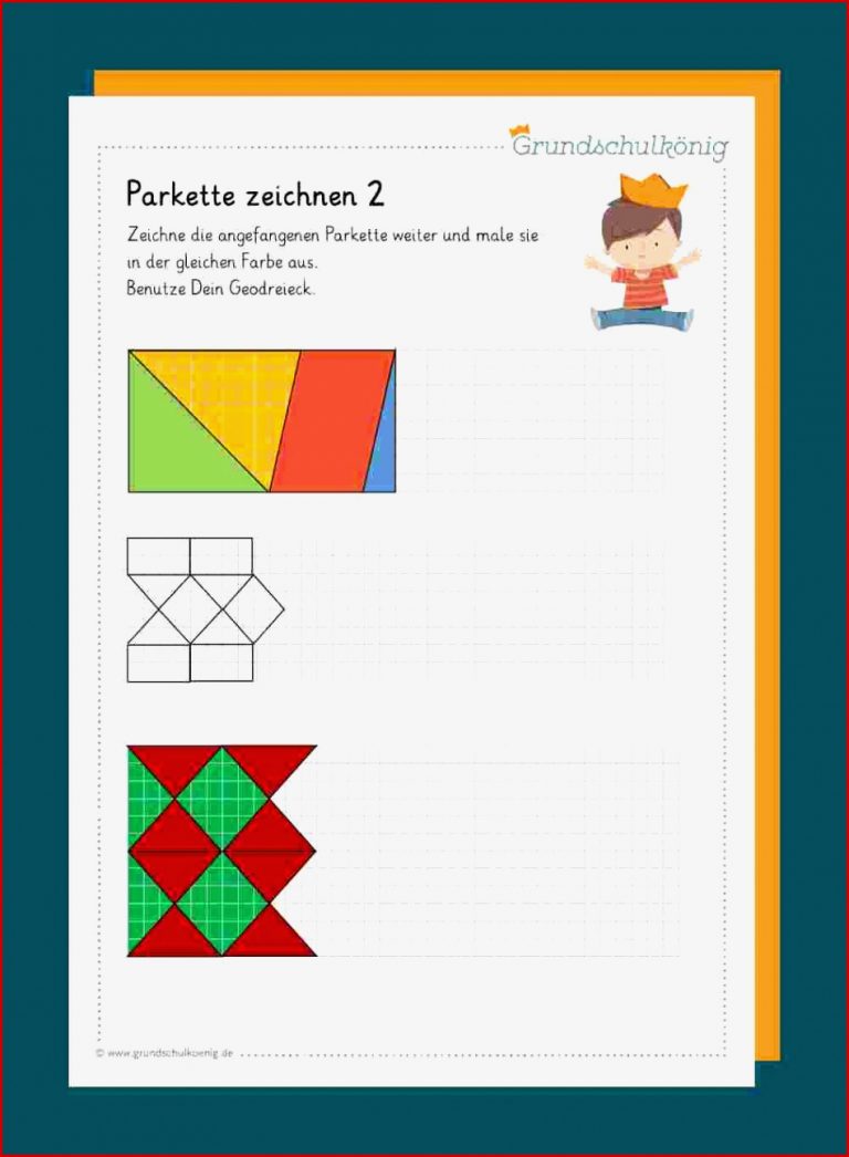 Grundschule Arbeitsblätter Parkettierung Grundschule