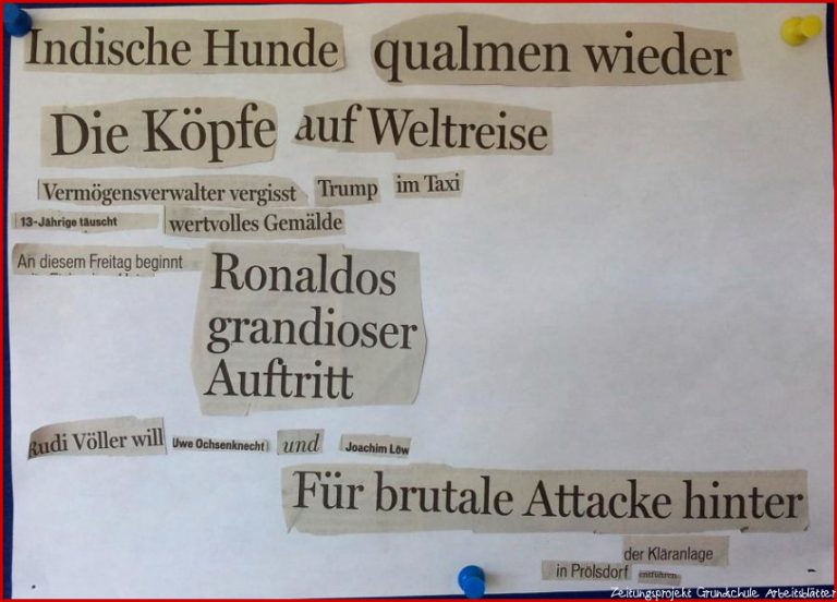 Grundschule kirchlauter Zeitungsprojekt Klartext