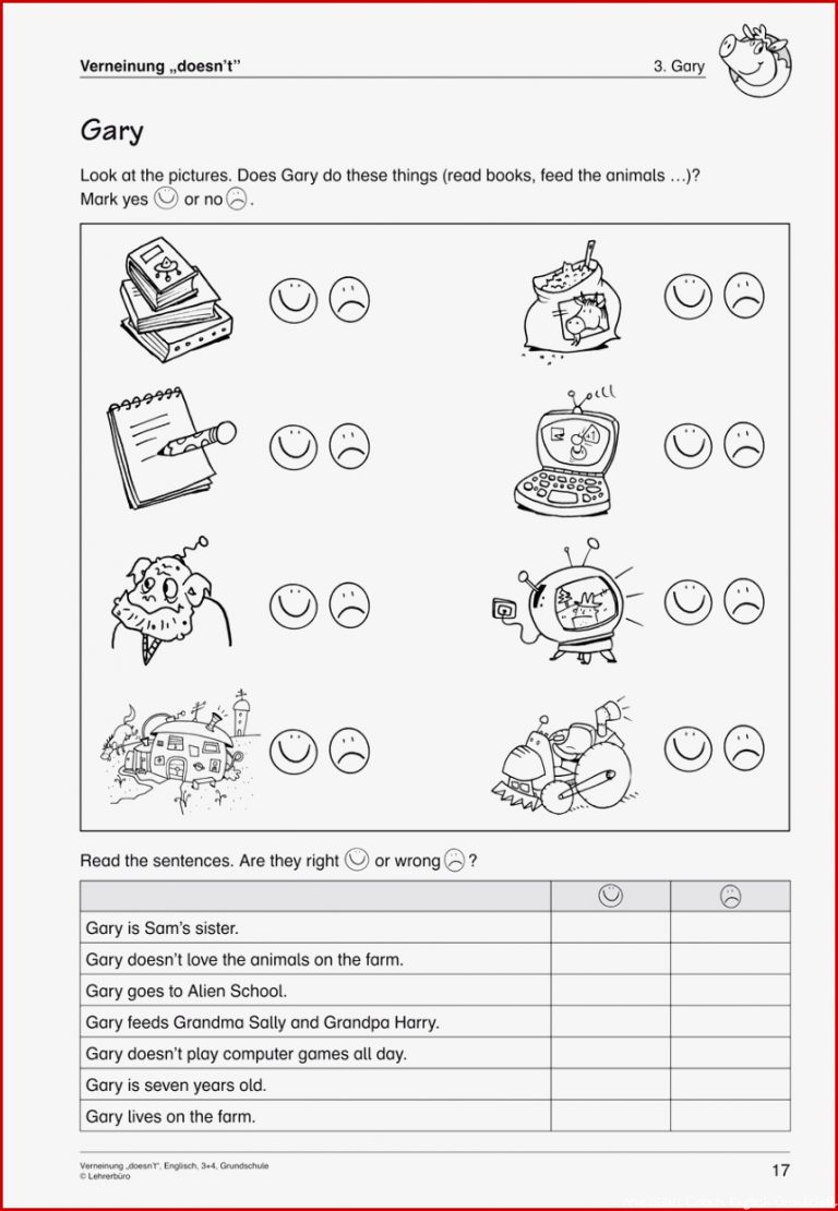 Grundschule Sally Englisch Klasse 4 Arbeitsblatter