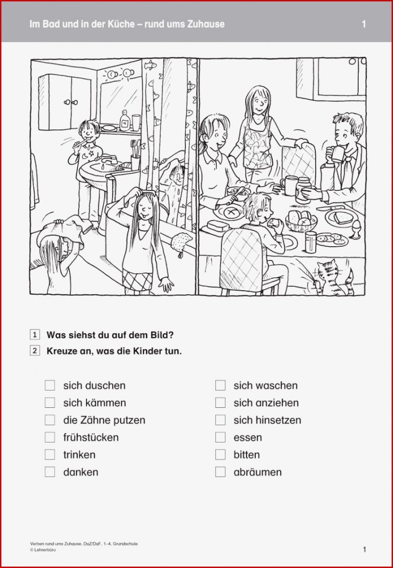 Grundschule Unterrichtsmaterial Daf Daz Grammatik Verben