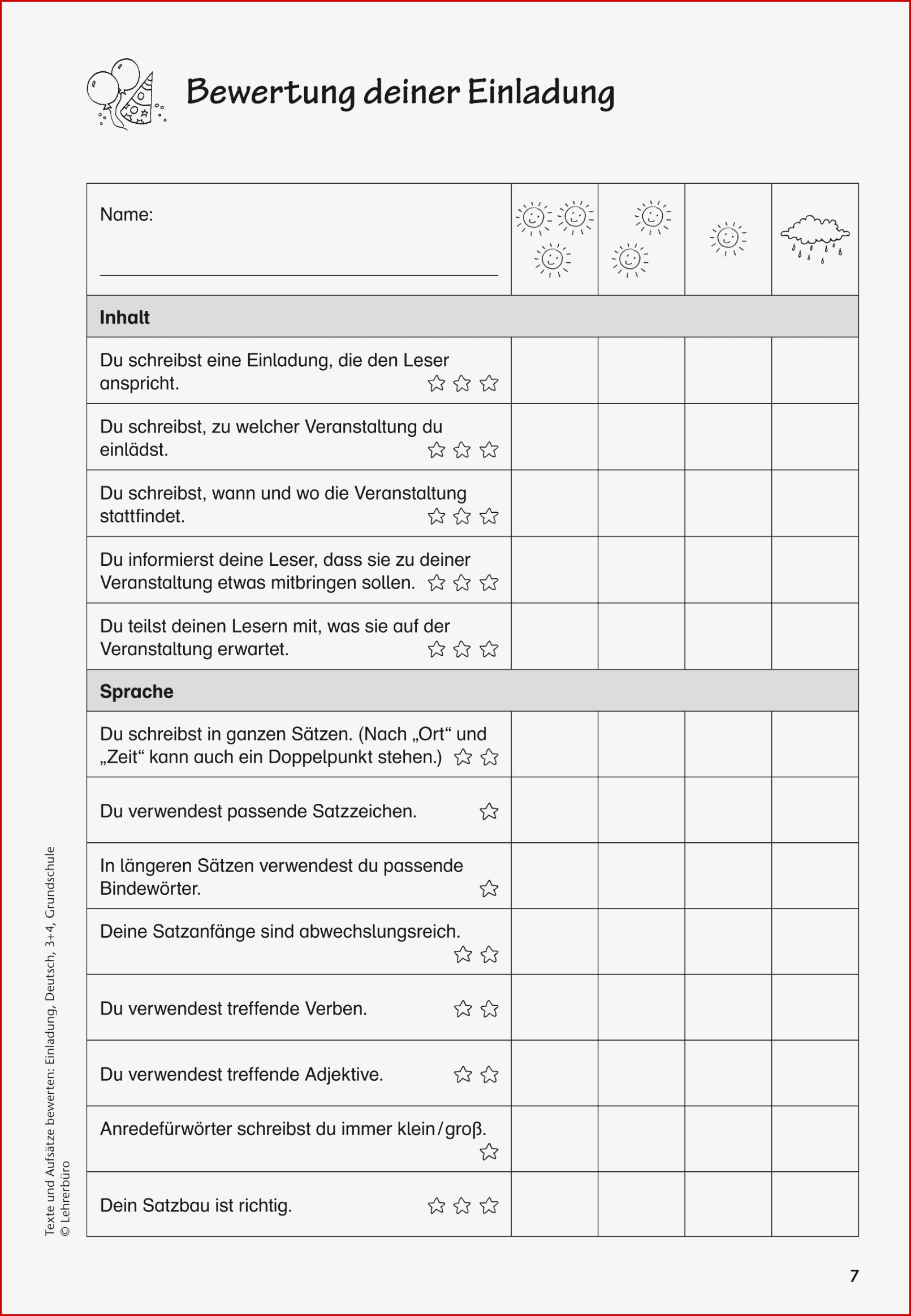 Grundschule Unterrichtsmaterial Deutsch Aufsatz