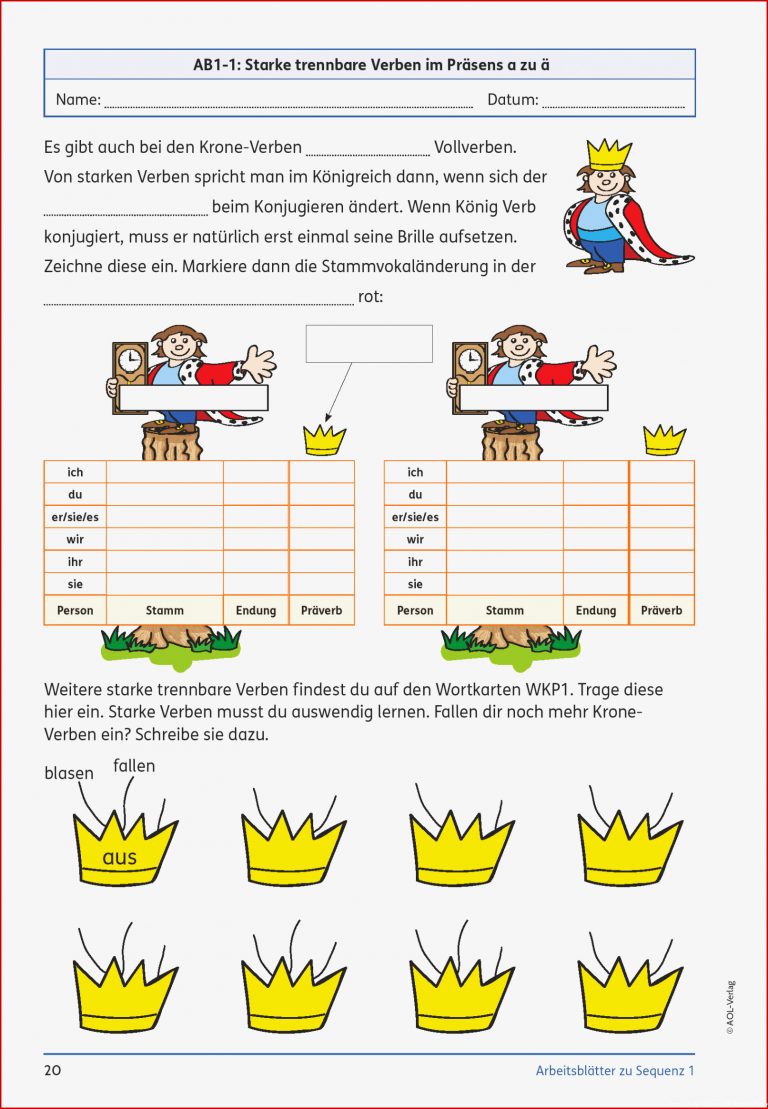 Grundschule Unterrichtsmaterial Deutsch Grammatik