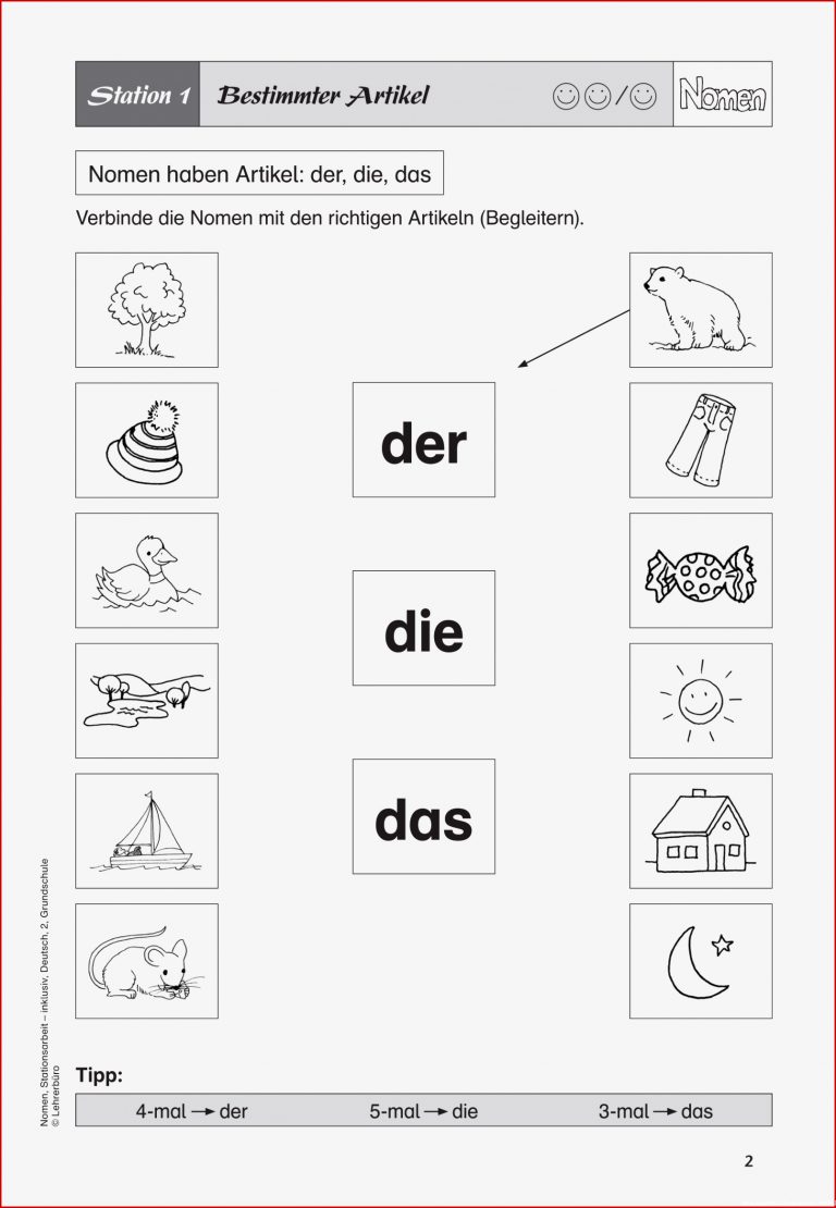 Grundschule Unterrichtsmaterial Deutsch Inklusion Nomen