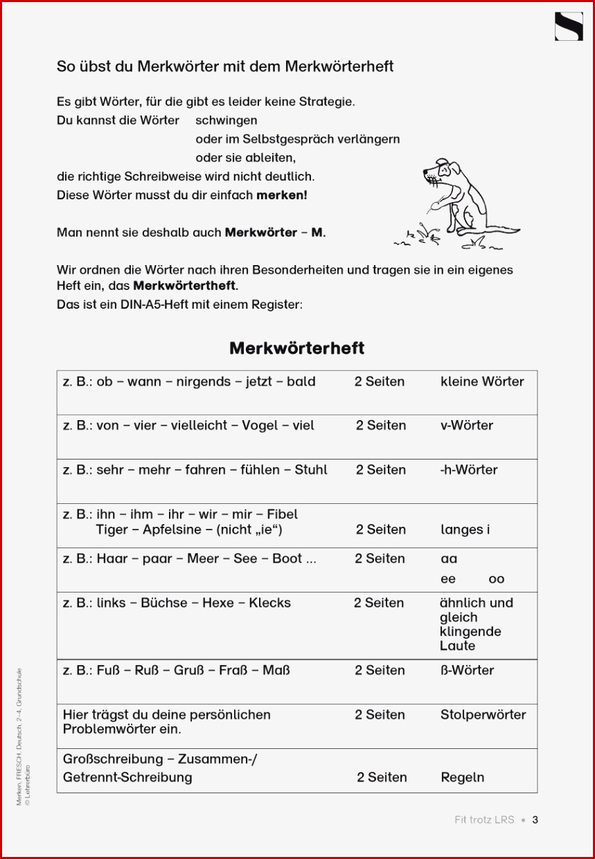 Grundschule Unterrichtsmaterial Deutsch Lese Rechtschreib