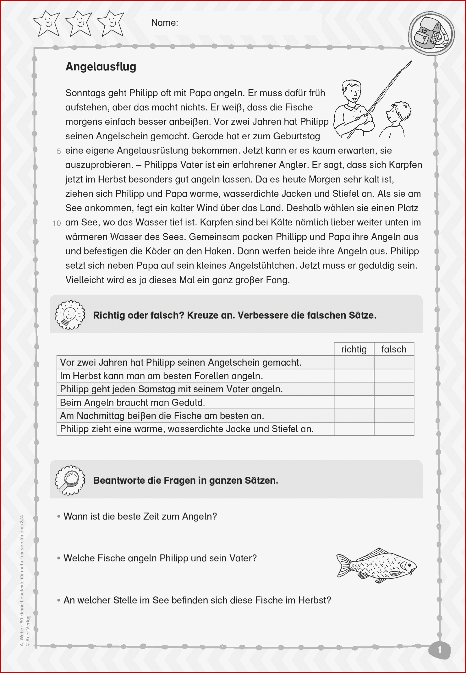 Grundschule Unterrichtsmaterial Deutsch Leseförderung 5