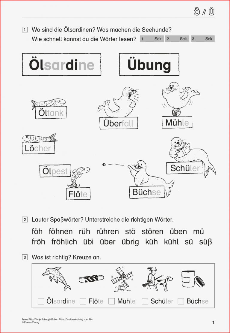 Grundschule Unterrichtsmaterial Deutsch Lesen lernen
