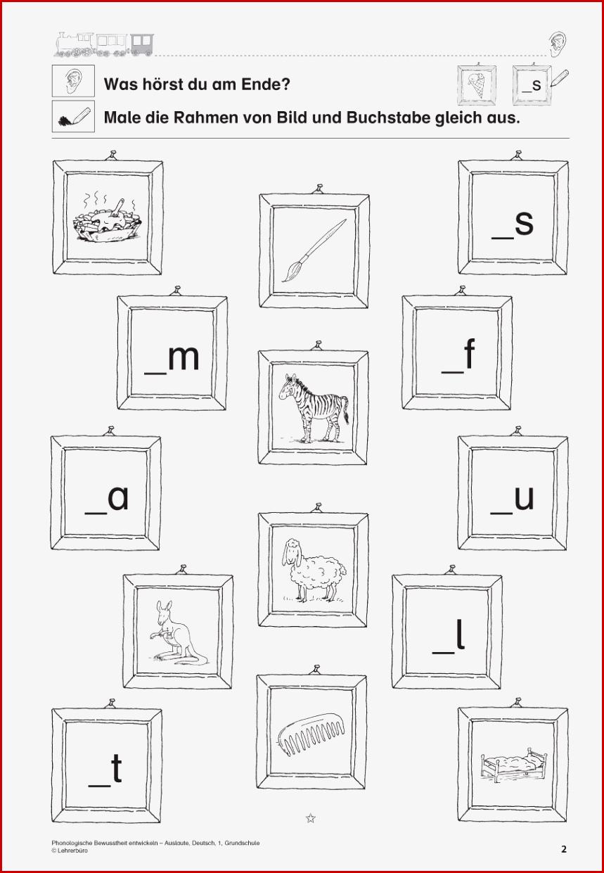 Grundschule Unterrichtsmaterial Deutsch Phonologische