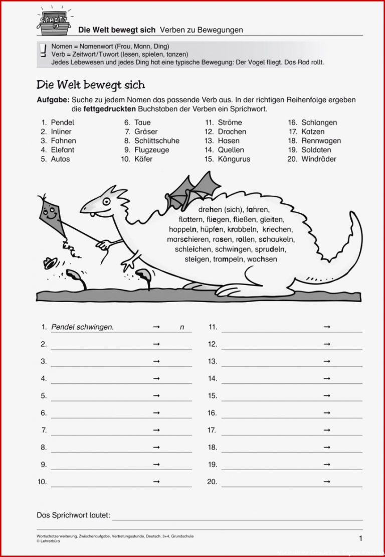 Grundschule Unterrichtsmaterial Deutsch Wortschatz