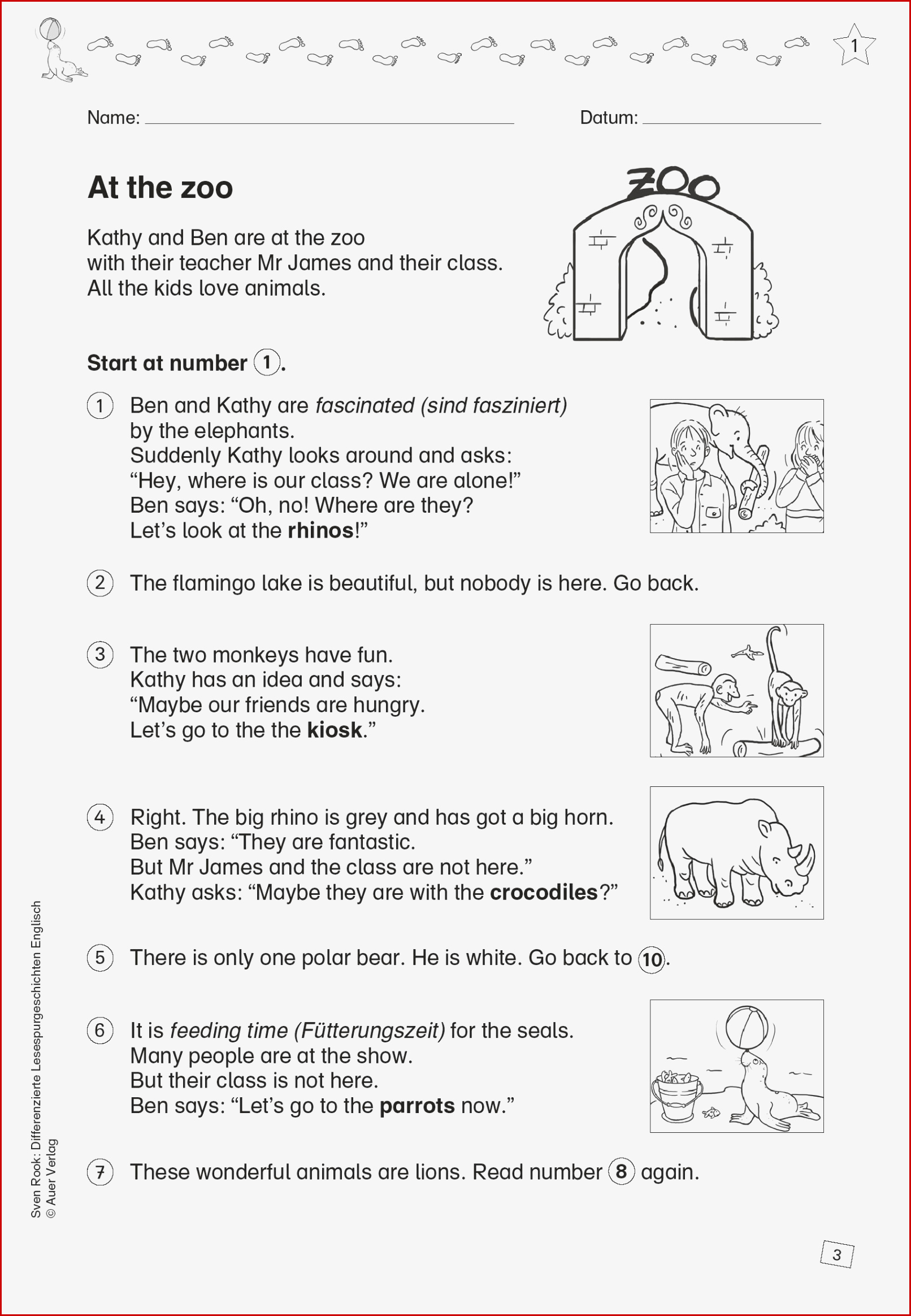 Grundschule Unterrichtsmaterial Englisch