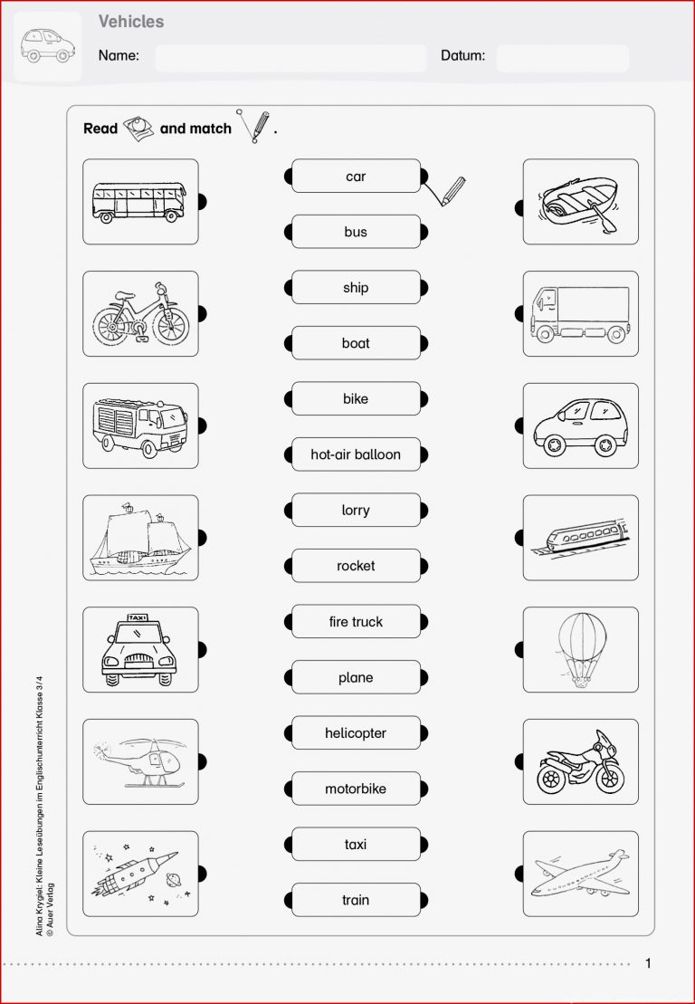 Grundschule Unterrichtsmaterial Englisch