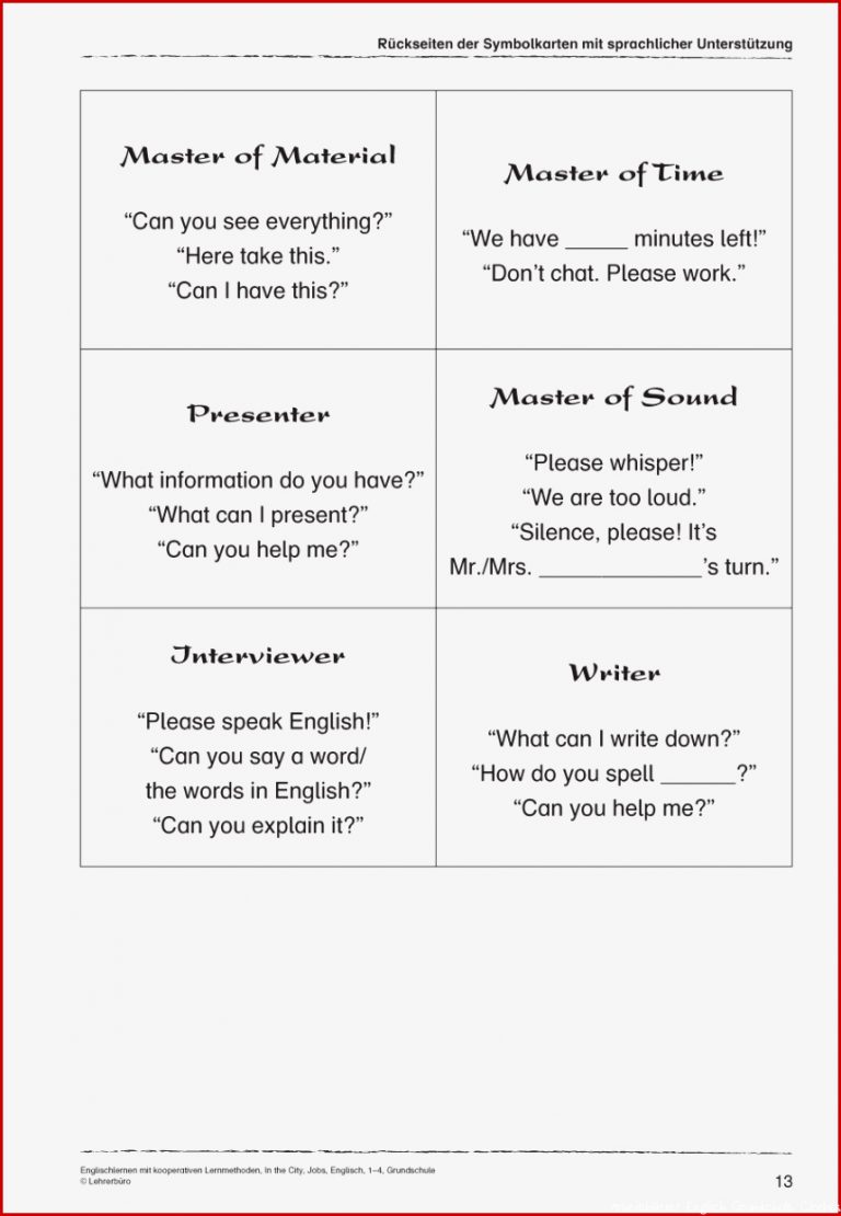 Grundschule Unterrichtsmaterial Englisch Lernmethoden