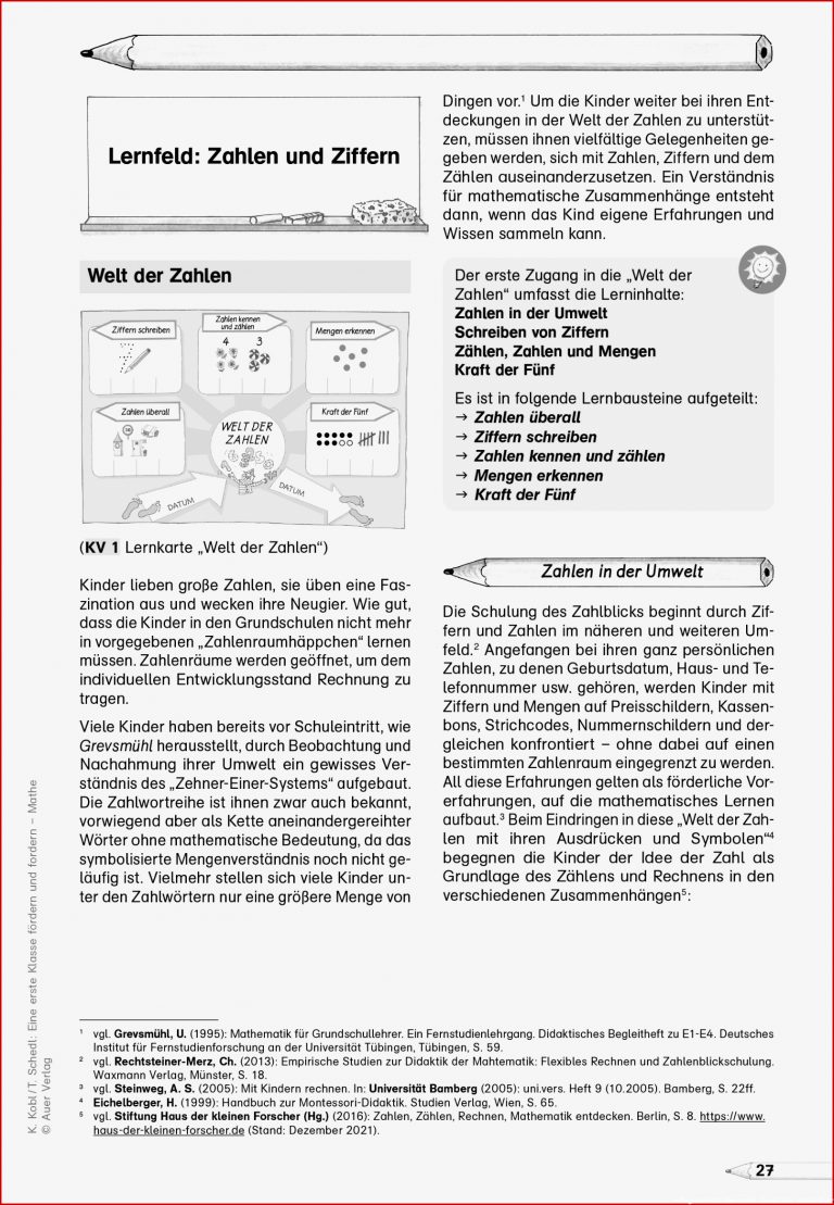 Grundschule Unterrichtsmaterial Mathematik