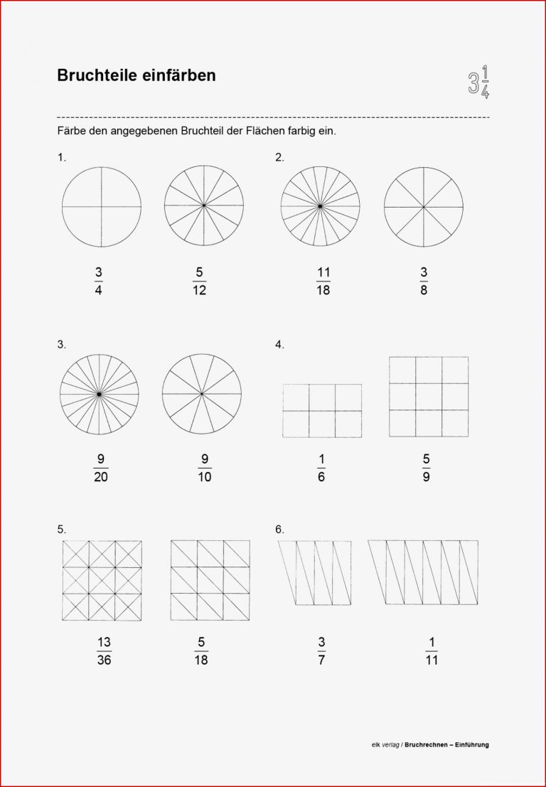 Grundschule Unterrichtsmaterial Mathematik Bruchrechnen