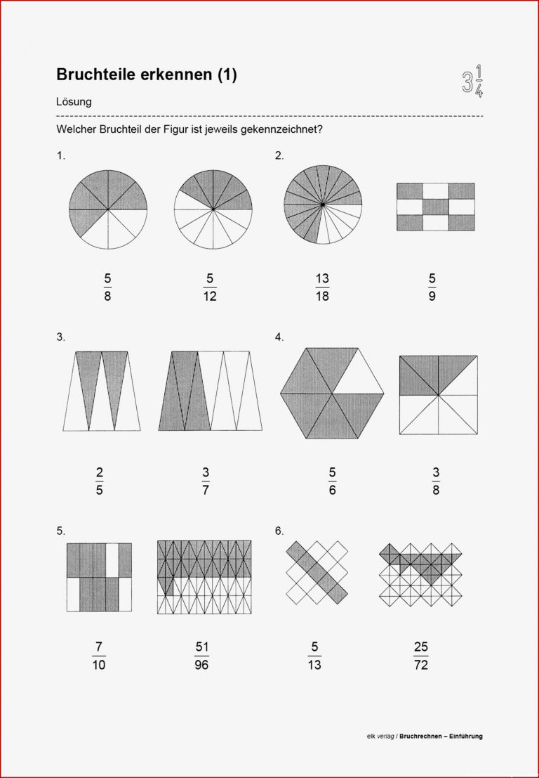 Grundschule Unterrichtsmaterial Mathematik Bruchrechnen