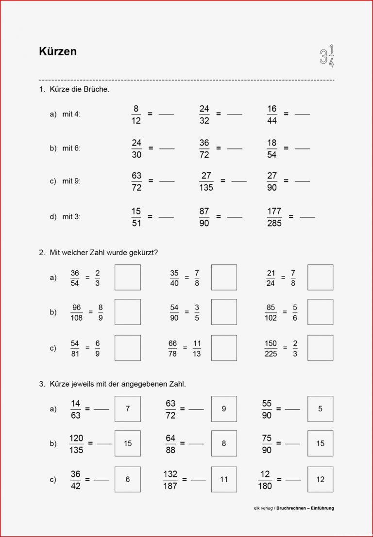 Grundschule Unterrichtsmaterial Mathematik Bruchrechnen