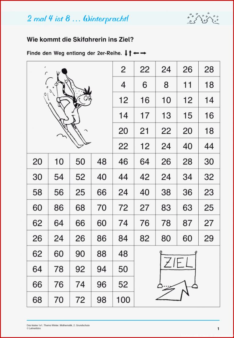 Grundschule Unterrichtsmaterial Mathematik Einmaleins