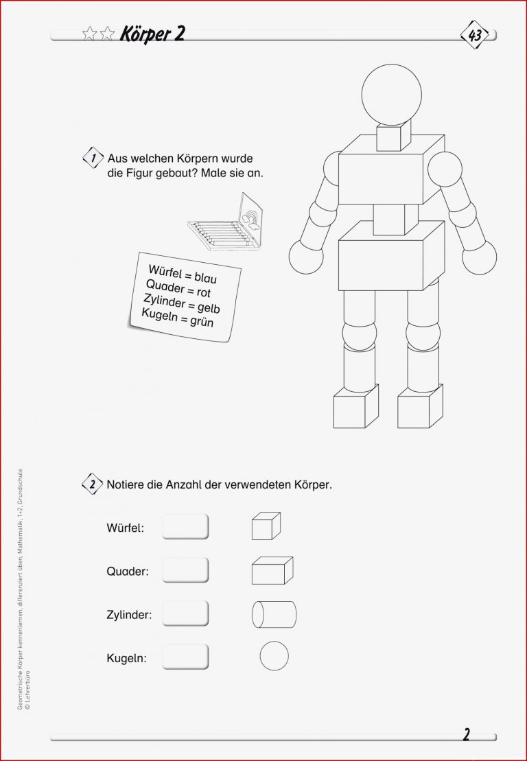 Grundschule Unterrichtsmaterial Mathematik Geometrie Geometrische ...