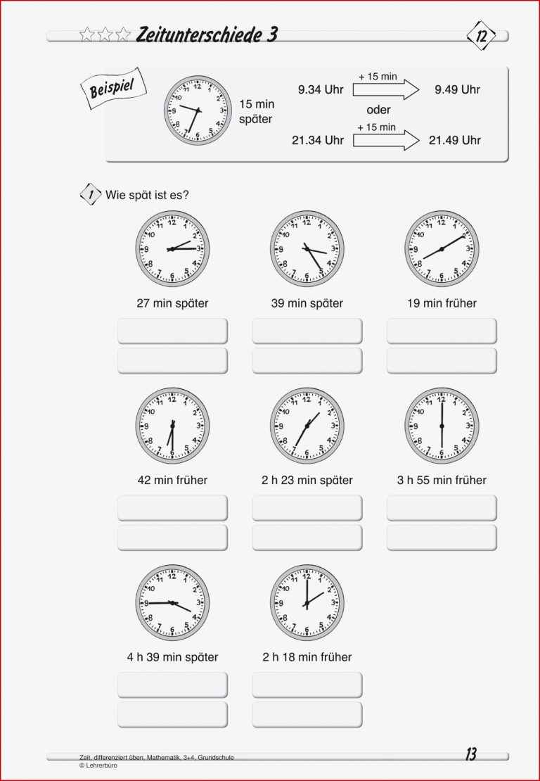 Grundschule Unterrichtsmaterial Mathematik Größen