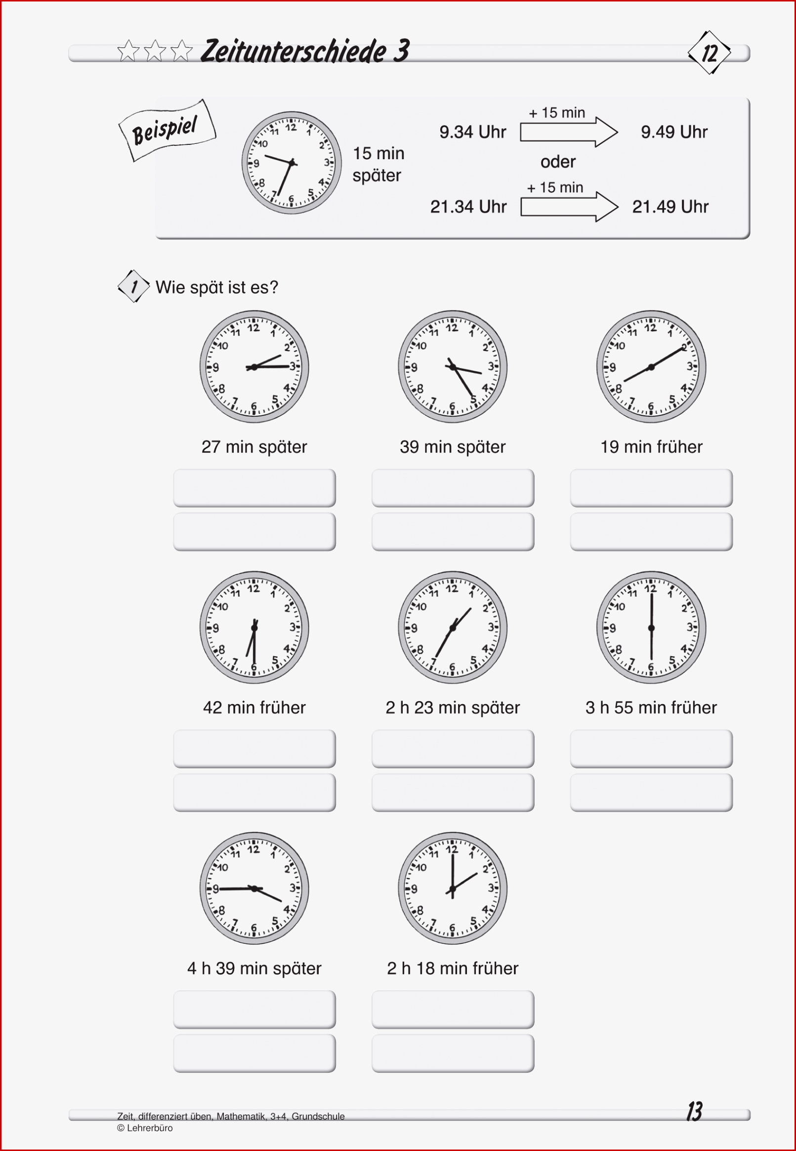 Grundschule Unterrichtsmaterial Mathematik GrÃ¶Ãen