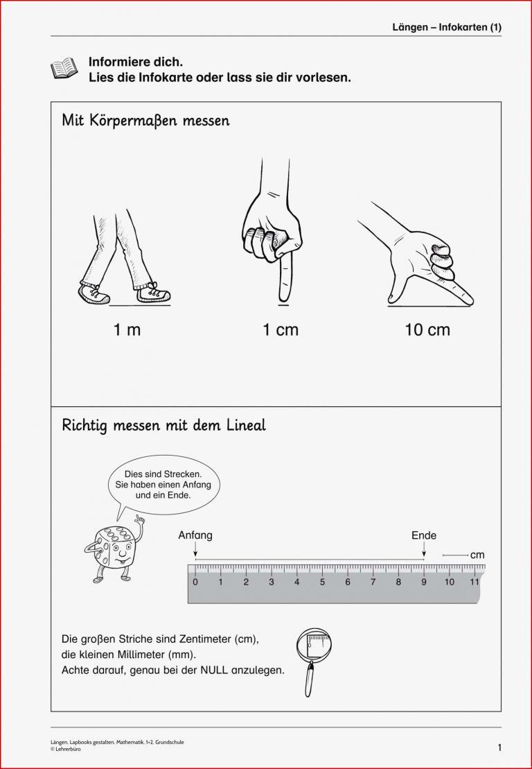 Grundschule Unterrichtsmaterial Mathematik Größen Längen