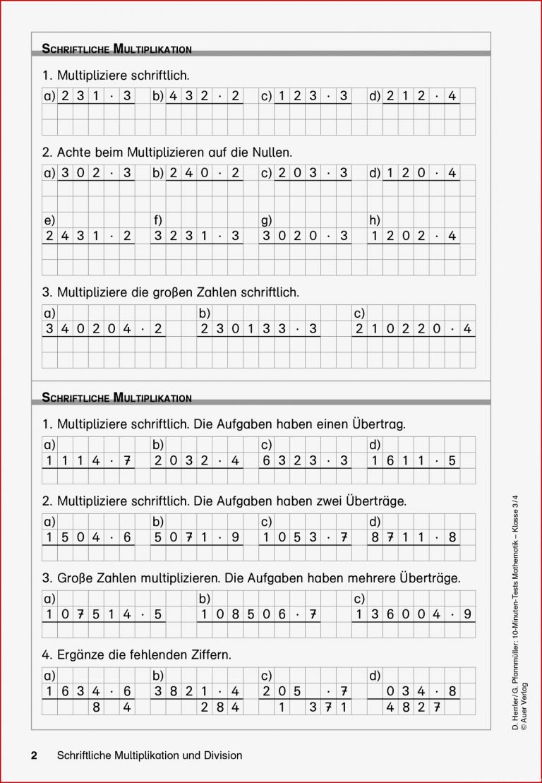 Grundschule Unterrichtsmaterial Mathematik Lernstand Messen Und ...