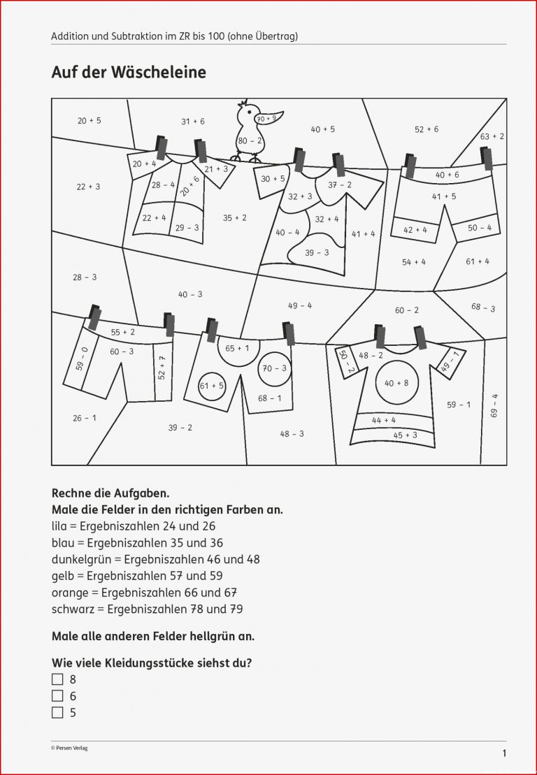 Grundschule Unterrichtsmaterial Mathematik Zahlenraum Bis