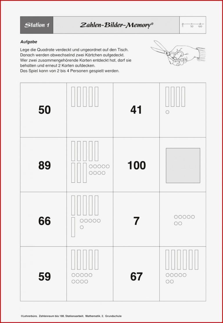 Grundschule Unterrichtsmaterial Mathematik Zahlenraum bis 100