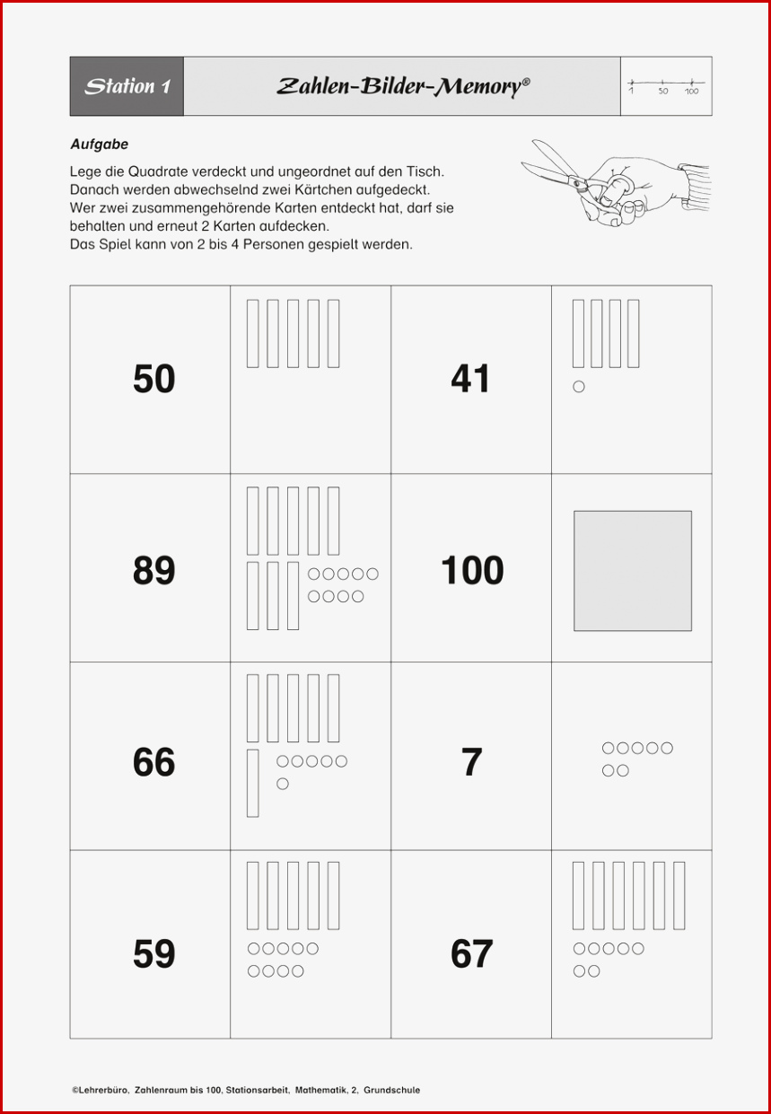 Grundschule Unterrichtsmaterial Mathematik Zahlenraum Bis 100