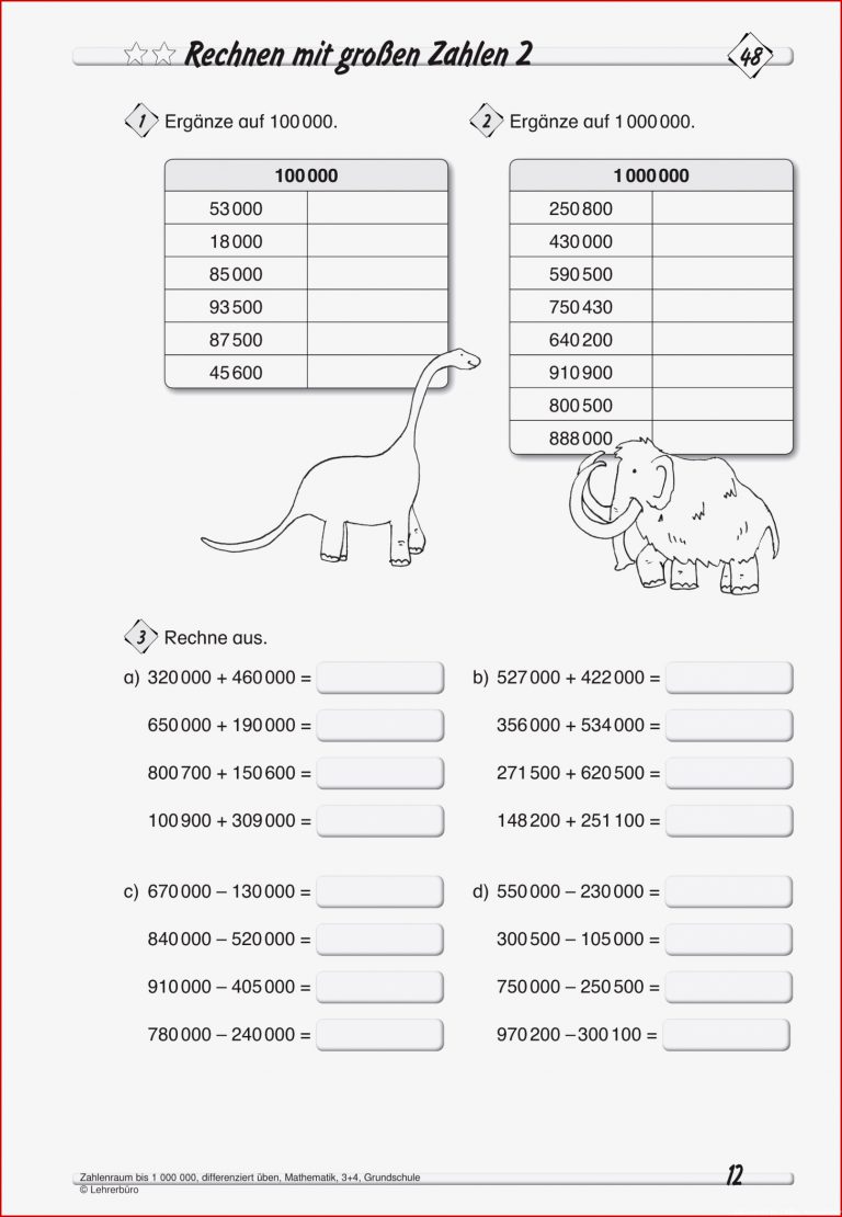 Grundschule Unterrichtsmaterial Mathematik Zahlenraum bis