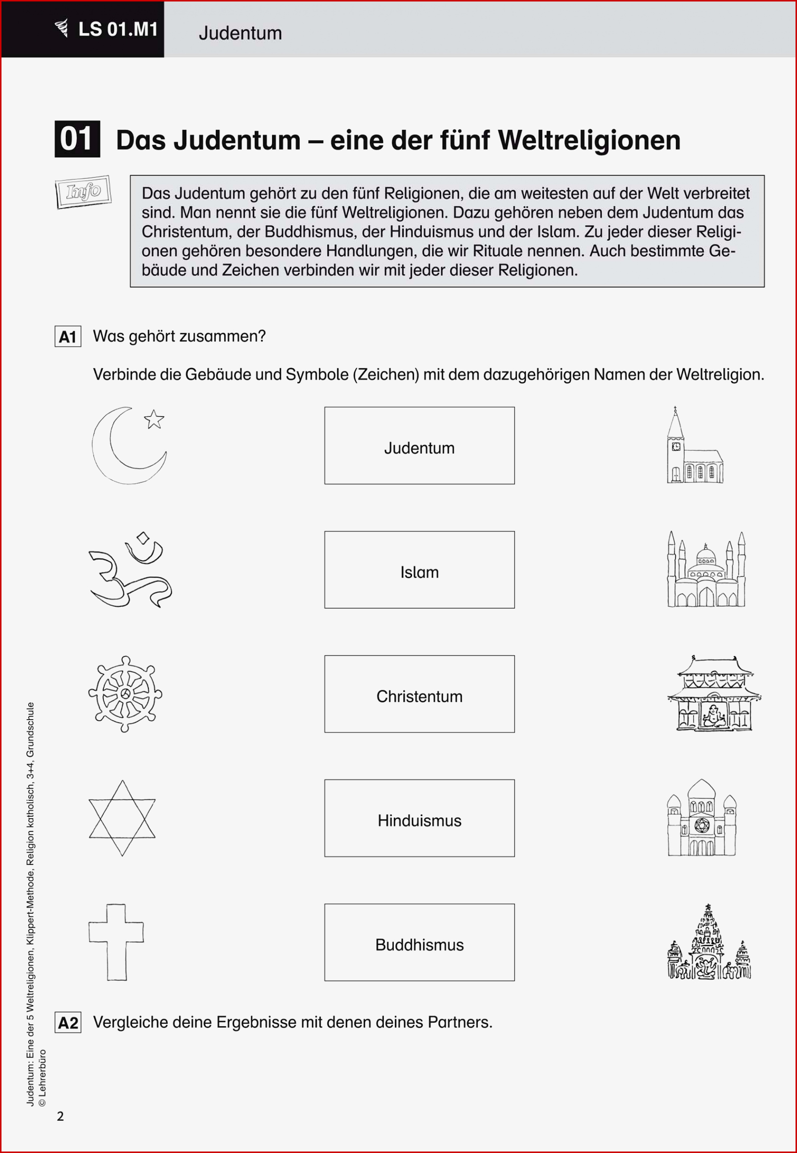 Grundschule Unterrichtsmaterial Religion andere Religionen