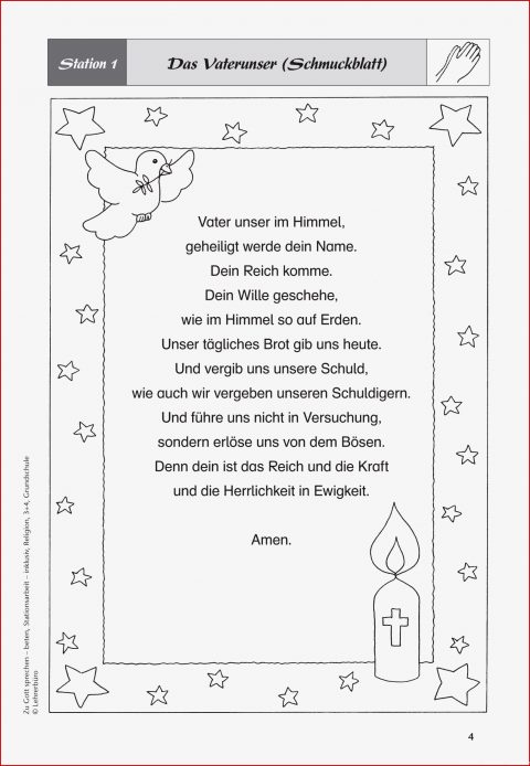 9 Limitierte Auflage Vater Unser Grundschule Arbeitsblätter Für Deinen