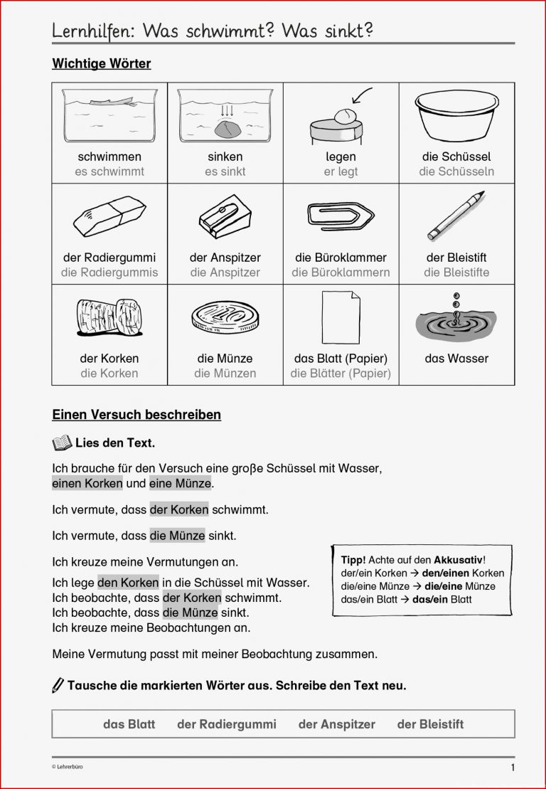 Grundschule Unterrichtsmaterial Sachunterricht