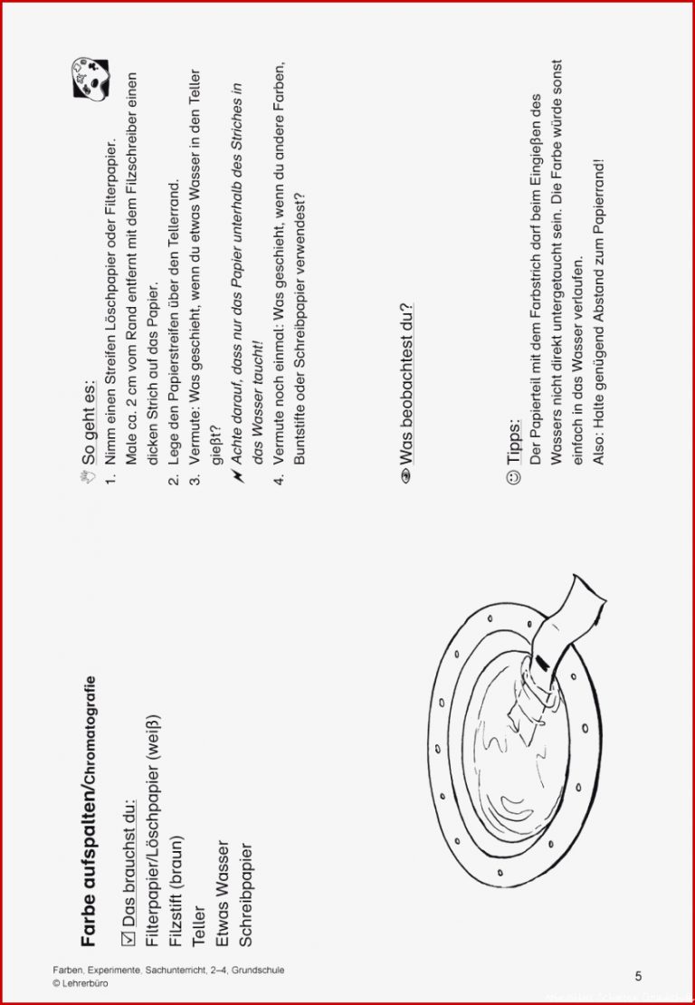 Grundschule Unterrichtsmaterial Sachunterricht Experimente