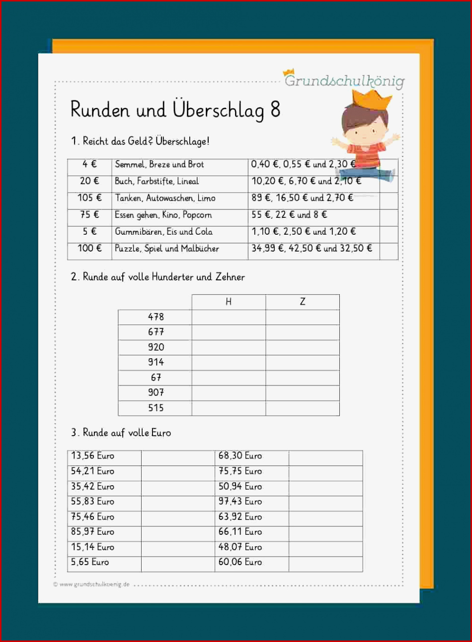 Grundschulkönig Klasse 3 Diagramme Nancy Thompson Schule