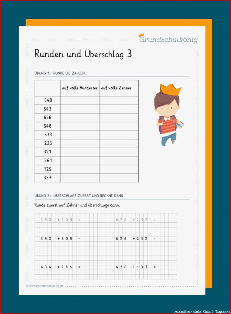 Grundschulkönig Mathe 3 Klasse Gewichte Arbeitsblätter