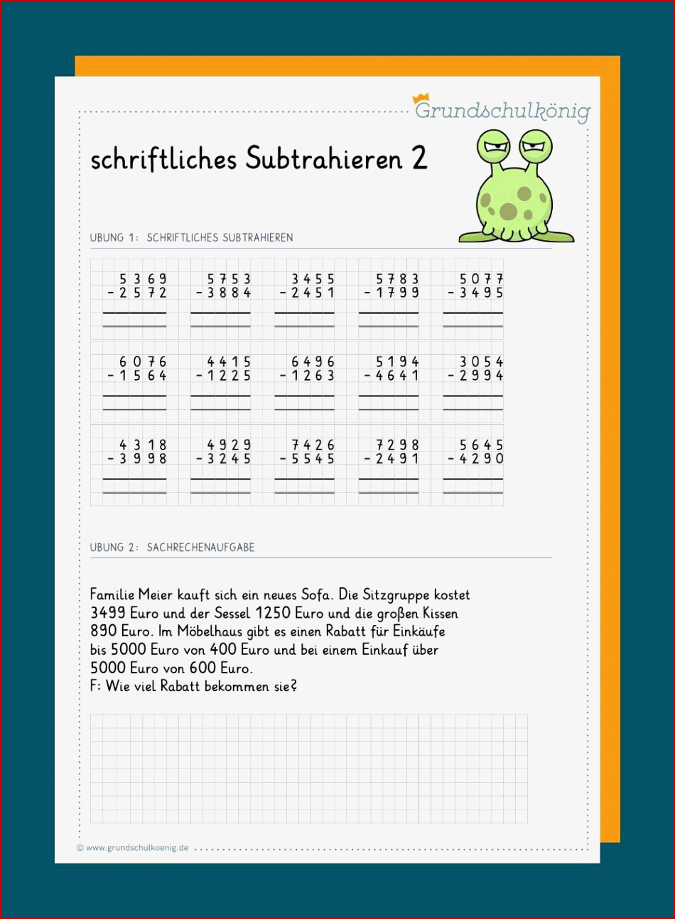 Grundschulkönig Mathe Klasse 4 Schriftliches Divi Ren