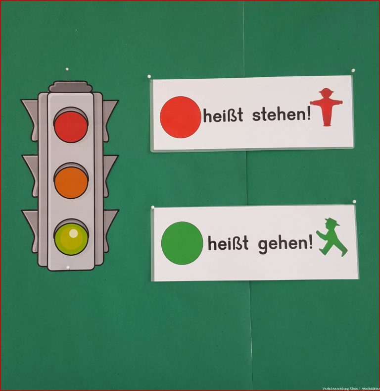 Grundschultante: Verkehrserziehung - Ampel