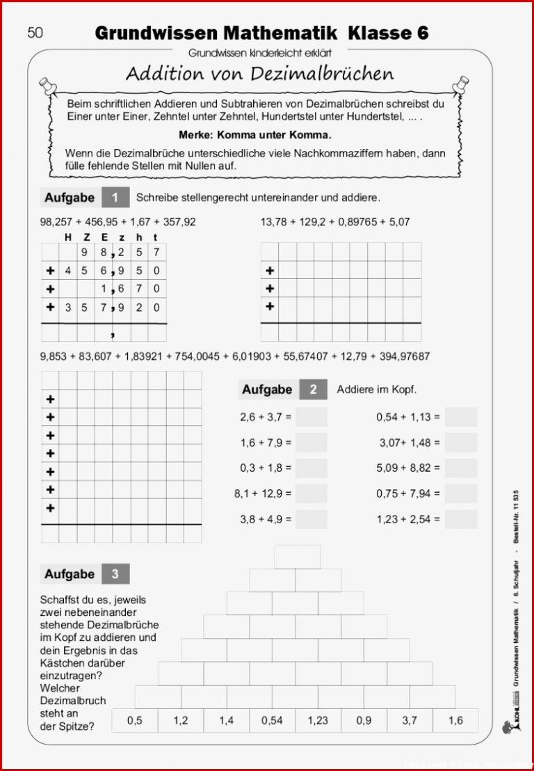 Grundwissen Mathematik / Klasse 6