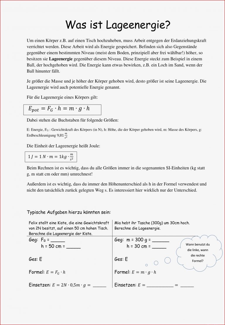 Gruppenpuzzle Energieformen – Unterrichtsmaterial im Fach