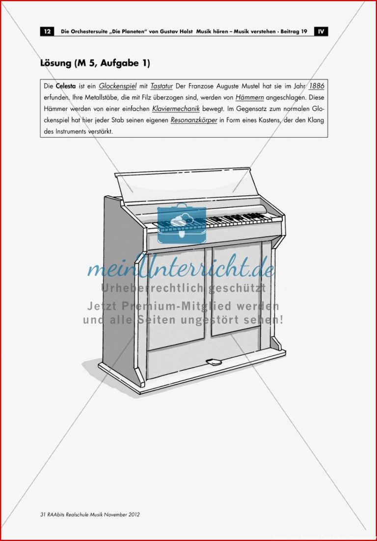 Gustav Holst Die Planeten Meinunterricht