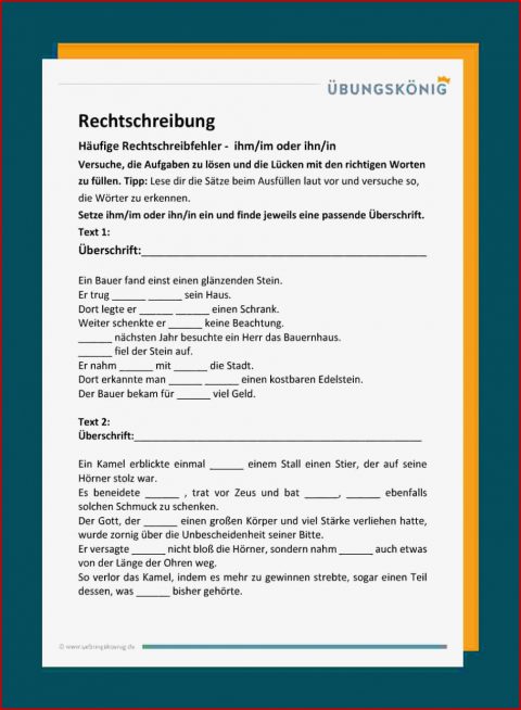 Häufige Rechtschreibfehler