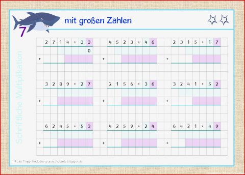 Halbschriftliche Division Mit Rest Klasse 4 Arbeitsblätter - Kostenlose ...