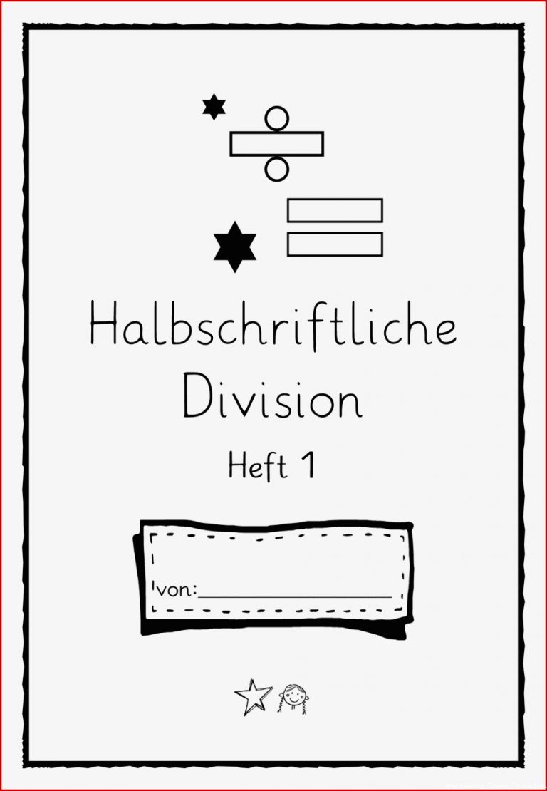 Halbschriftliche Divsion Heft 1