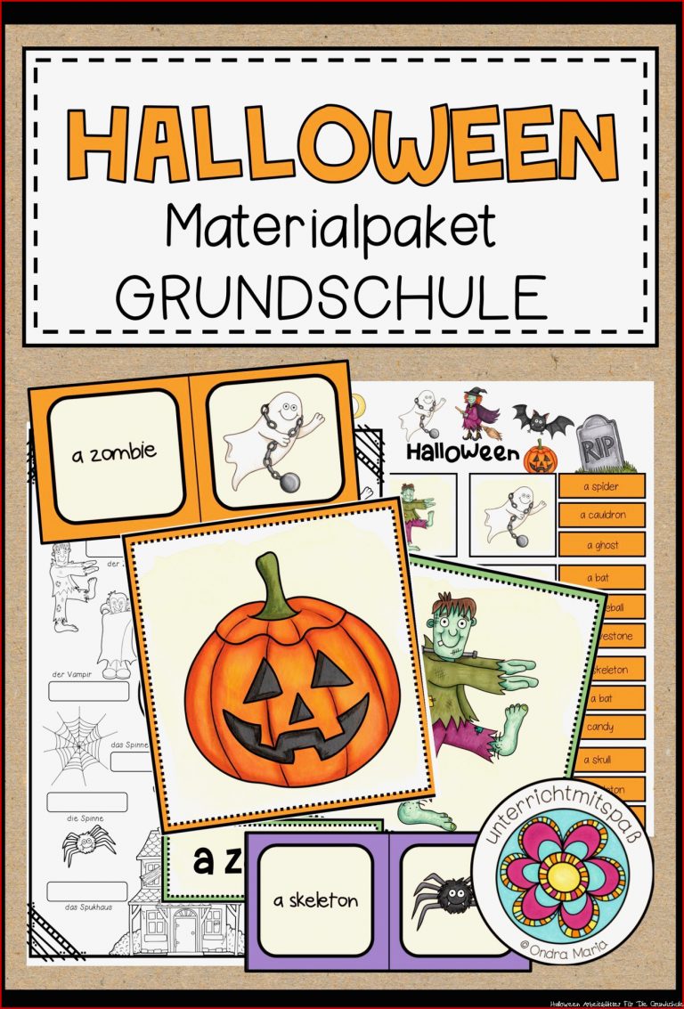 HALLOWEEN Englisch Package für GRUNDSCHULE