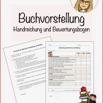 Handreichung Buchvorstellung Tipps Und Bewertungsbogen