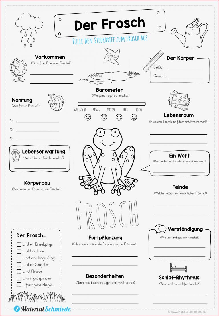 Haustiere Grundschule Steckbrief zum Download Haustiere Grundschule Steckbrief