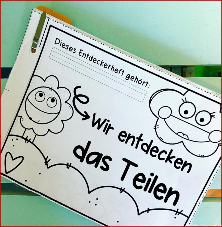 Heft zur Einführung der Division Aufteilen Verteilen