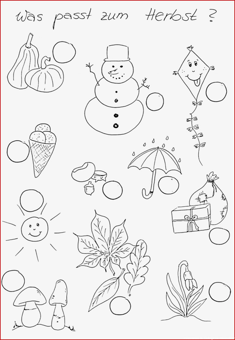 Herbst Im Kindergarten Arbeitsblätter Worksheets