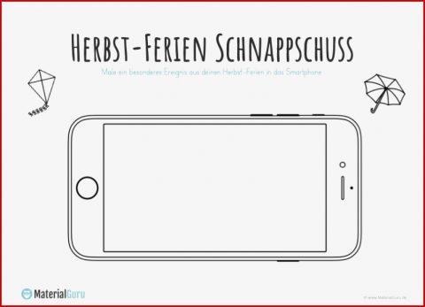 Herbstferien Schnappschuss Smartphone