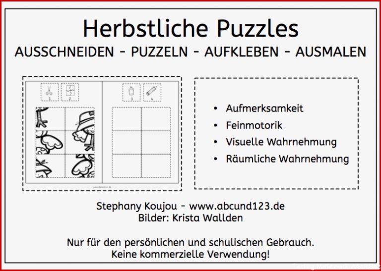 Herbstliche Puzzles